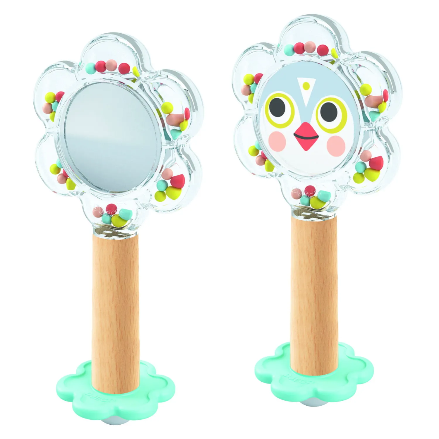 Djeco Grzechotka z lusterkiem BABY FLOWER