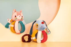 Lilliputiens Grzechotka z uchwytami Piesek Jules 6 m+