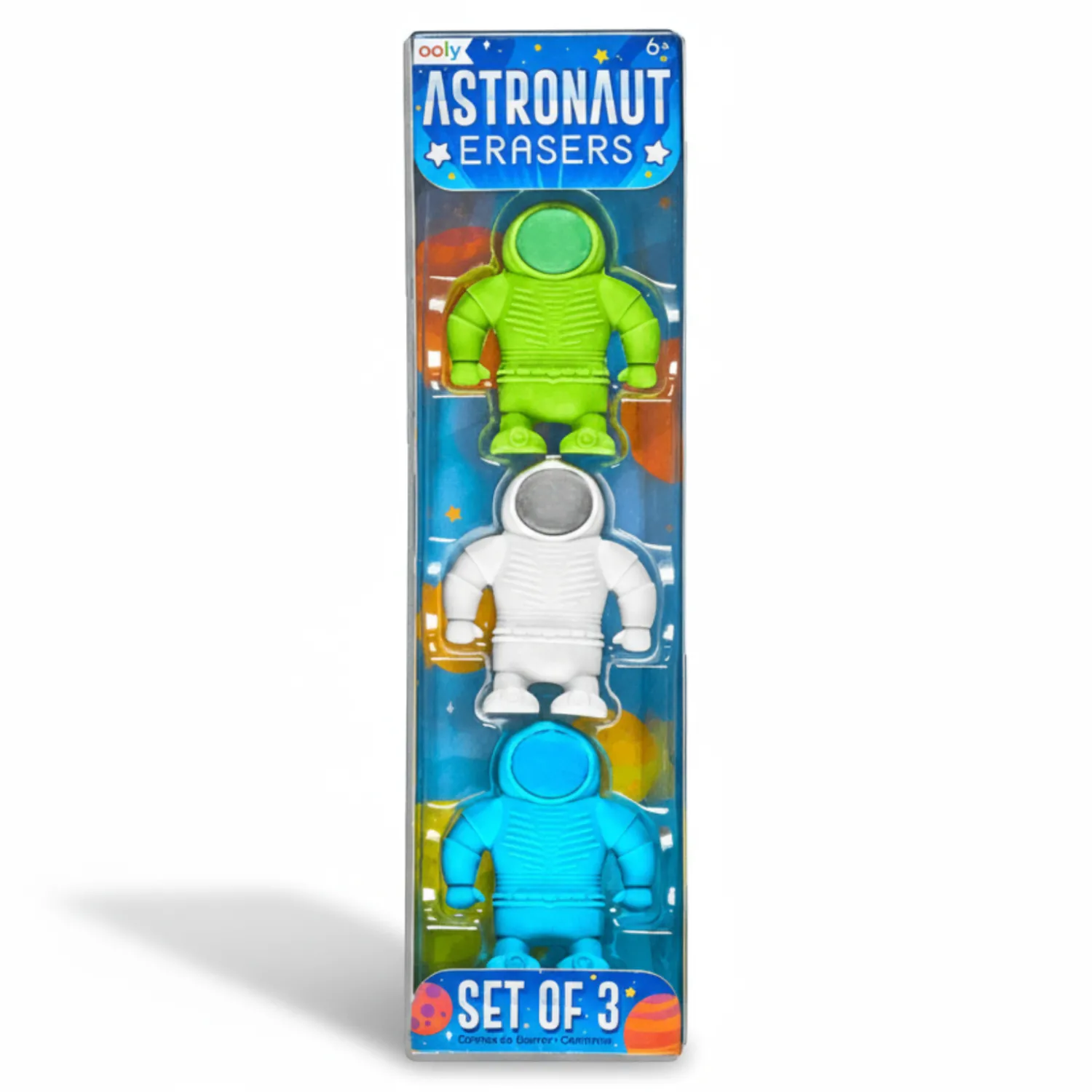 Ooly Gumki do ścierania Astronauci