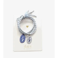 Yuko B. Gumki do włosów, bransoletki - Kwiaty, 2 szt.