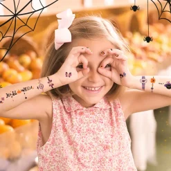 Mideer Halloweenowe tatuaże i naklejki na paznokcie w torebce