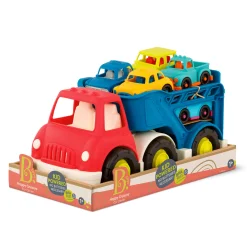 Wonder Wheels Happy Cruisers - Laweta z 6 autkami - Car Carrier