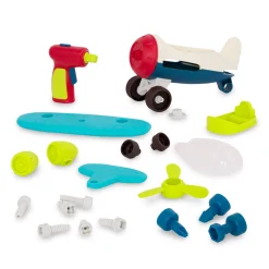B.Toys Happy Cruisers – Take-apart airplane – samolot do demontażu i skręcania, z wiertarką