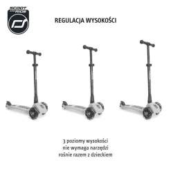 Scootandride Highwaykick 3 LED Hulajnoga składana ze świecącymi kółkami 3+ Kiwi