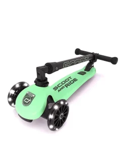 Scootandride Highwaykick 3 LED Hulajnoga składana ze świecącymi kółkami 3+ Kiwi