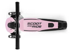 Scootandride Highwaykick 5 LED Hulajnoga trójkołowa balansowa ze świecącymi kółkami 5+ Rose