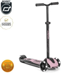 Scootandride Highwaykick 5 LED Hulajnoga trójkołowa balansowa ze świecącymi kółkami 5+ Rose
