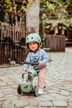 Scootandride Highwaykick 1 Lifestyle 2w1 Jeździk i hulajnoga z zamykanym schowkiem 1-5 lat Green Lines