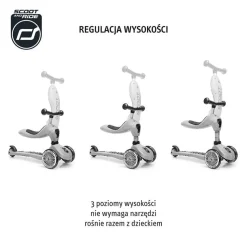 Scootandride Highwaykick 1 Lifestyle 2w1 Jeździk i hulajnoga z zamykanym schowkiem 1-5 lat Green Lines