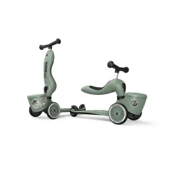 Scootandride Highwaykick 1 Lifestyle 2w1 Jeździk i hulajnoga z zamykanym schowkiem 1-5 lat Green Lines