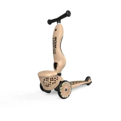 Scootandride Highwaykick 1 Lifestyle 2w1 Jeździk i hulajnoga z zamykanym schowkiem 1-5 lat Leopard