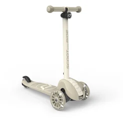 Scootandride Highwaykick 3S Hulajnoga z systemem sterowania 2w1 i kółkami LED składana 3+ Ash