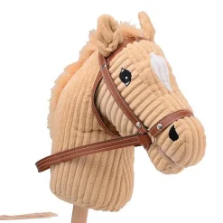 Holly Hobby Horse z funkcją dźwiękową koń LUX na kiju 80cm Beige
