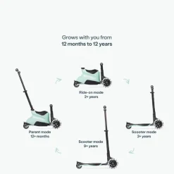 smarTrike Hulajnoga 4w1 Xtend Scooter + Ride-on, Soft Green