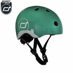 Dzieci Scootandride II GATUNEK: Kask z odblaskami XXS-S dla dzieci 1rż+ Forest Owl