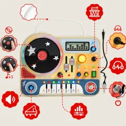 TOPBRIGHT Interaktywna tablica muzyczna Mały DJ, 36m+