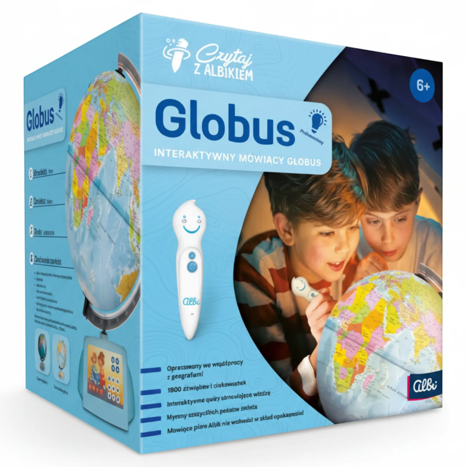 Dzieci Albi Interaktywny Globus 6+