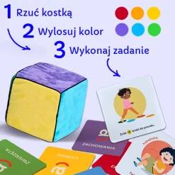 rozwojowa mama Karty do kostki aktywności - nauka przez zabawę 1+ mini e-book 2+