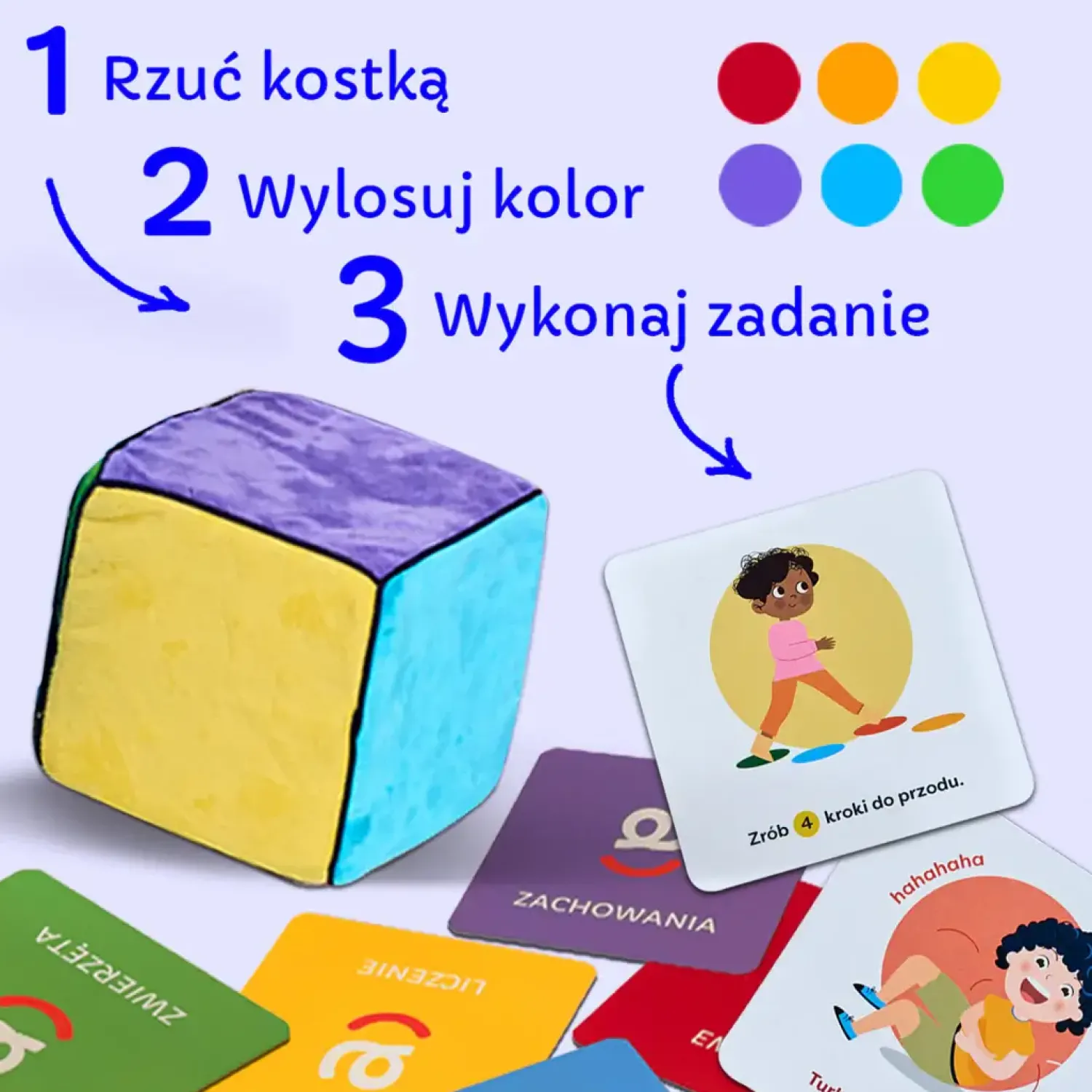 rozwojowa mama Karty do kostki aktywności - nauka przez zabawę 1+ mini e-book 2+