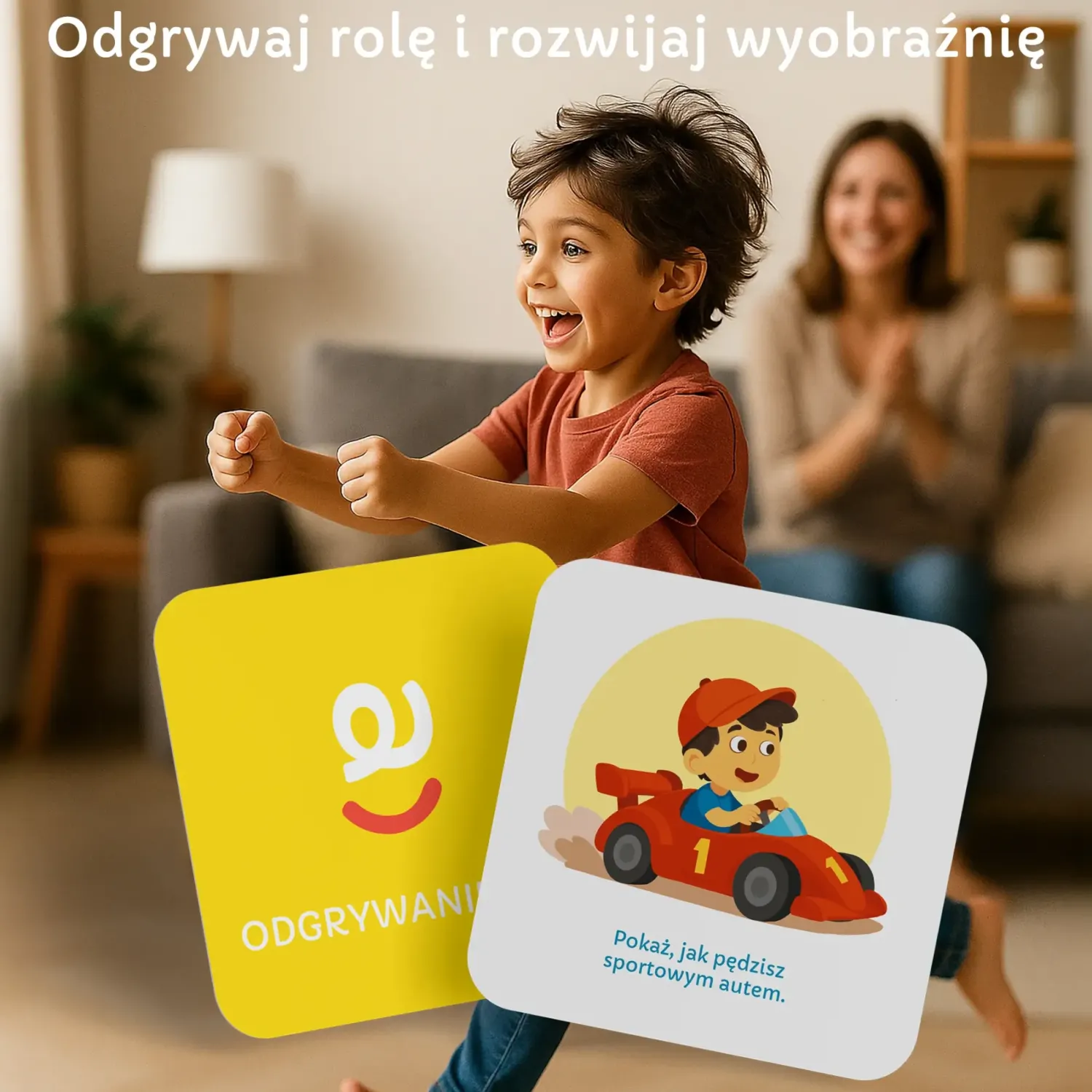 rozwojowa mama Karty do kostki aktywności - szalona zabawa 2+