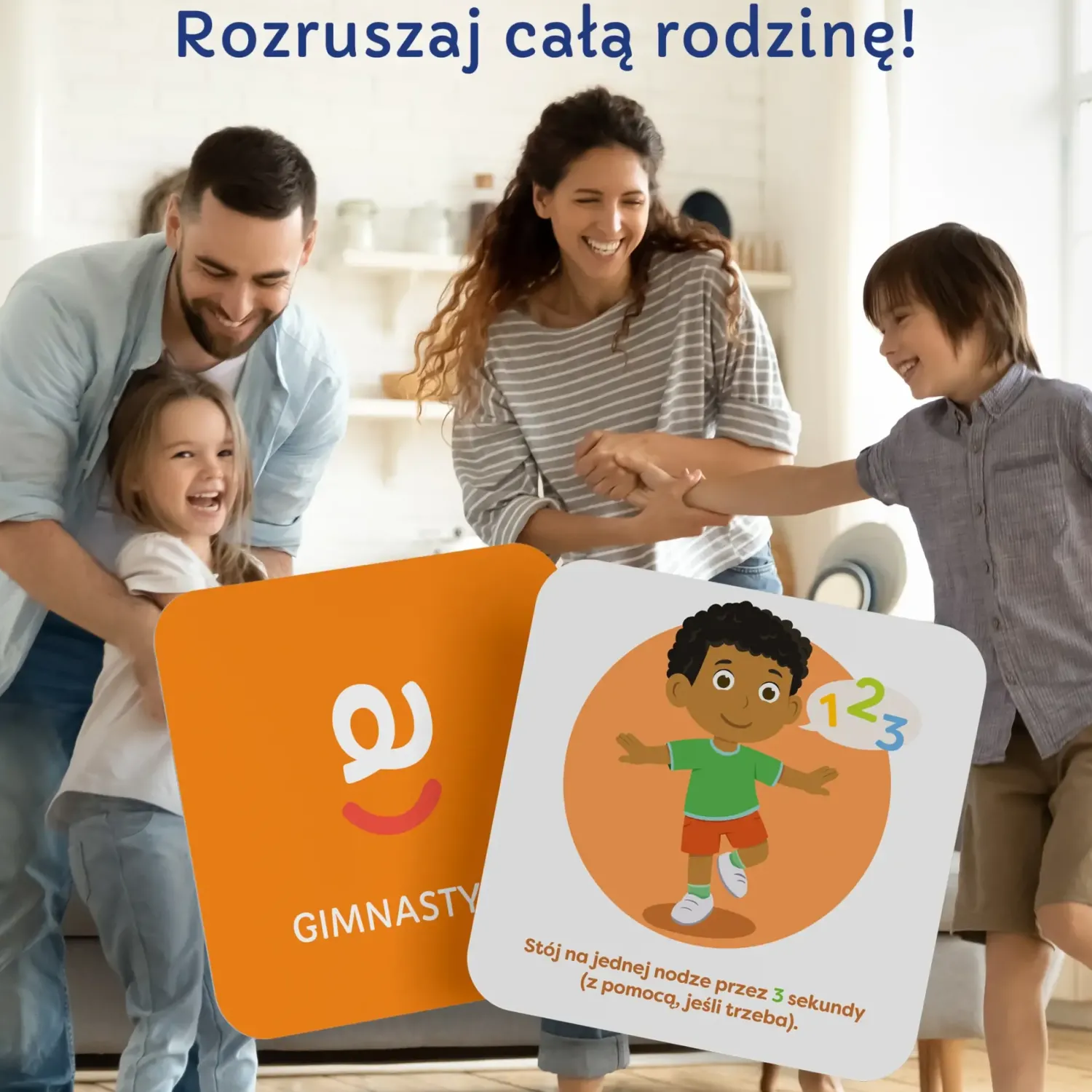rozwojowa mama Karty do kostki aktywności - szalona zabawa 2+