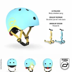 Dzieci Scootandride Kask XXS-S dla dzieci 1rż+ Blueberry