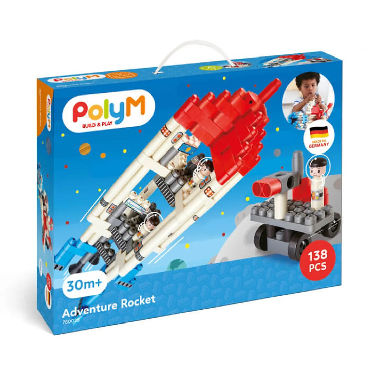 PolyM Klocki konstrukcyjne Rakieta 138 el., 2+
