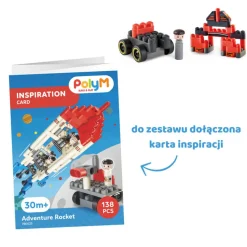 PolyM Klocki konstrukcyjne Samochód wyścigowy 31 el., 2+