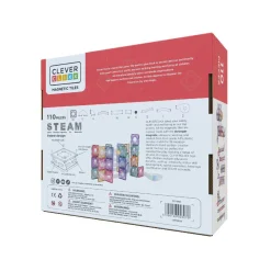 Cleverclixx Klocki magnetyczne Ball Run Creative Pack Pastel - 110 el.