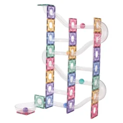 Cleverclixx Klocki magnetyczne Ball Run Creative Pack Pastel - 110 el.