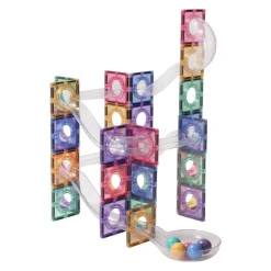 Cleverclixx Klocki magnetyczne Ball Run Creative Pack Pastel - 110 el.