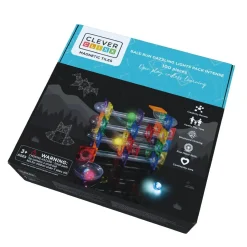 Cleverclixx Klocki magnetyczne Ball Run Dazzling Lights Pack Intense - 100 el.
