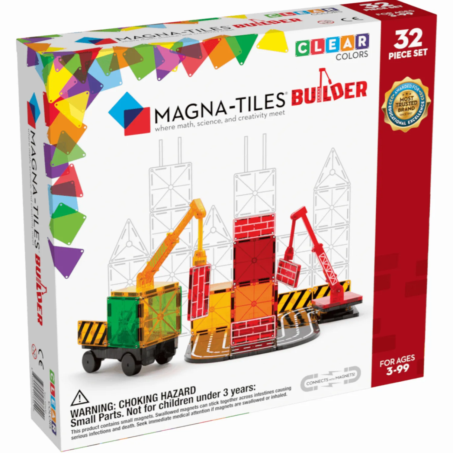 Magna-Tiles Klocki Magnetyczne Builder 32 el.