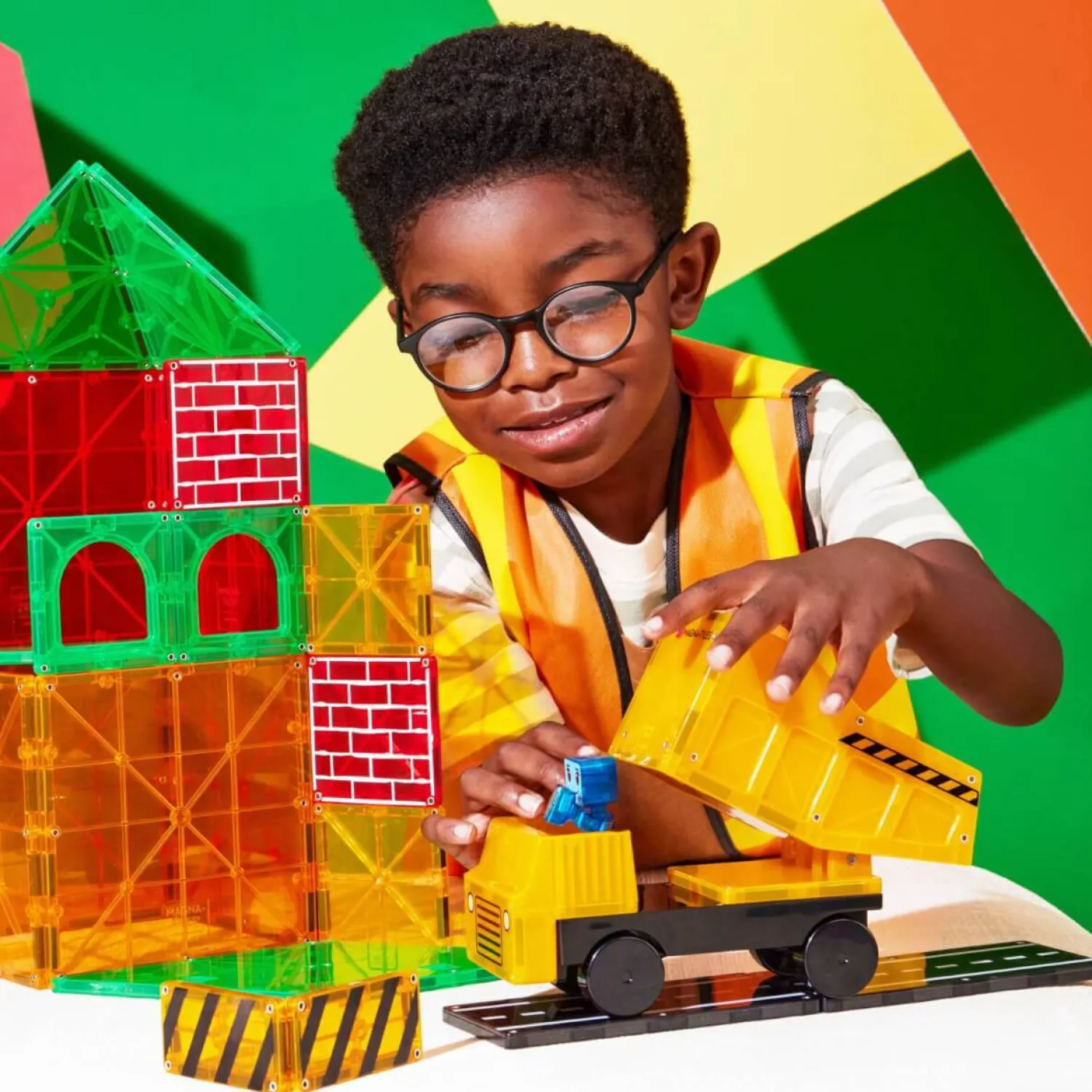 Magna-Tiles Klocki Magnetyczne Builder XL 50 el.