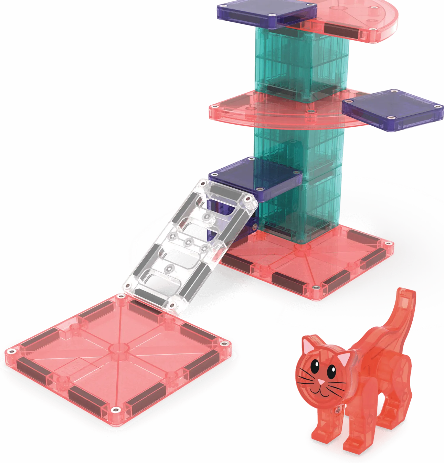 Magna-Tiles Klocki Magnetyczne Cat Tree 13 el.