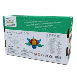 Cleverclixx Klocki magnetyczne Curved Dome Pack Intense - 47 el.
