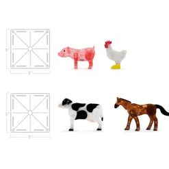 Magna-Tiles Klocki Magnetyczne Farm Animals 25 el.