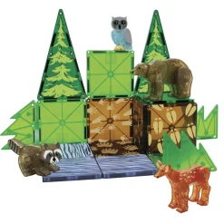 Magna-Tiles Klocki Magnetyczne Forest Animals 25 el.
