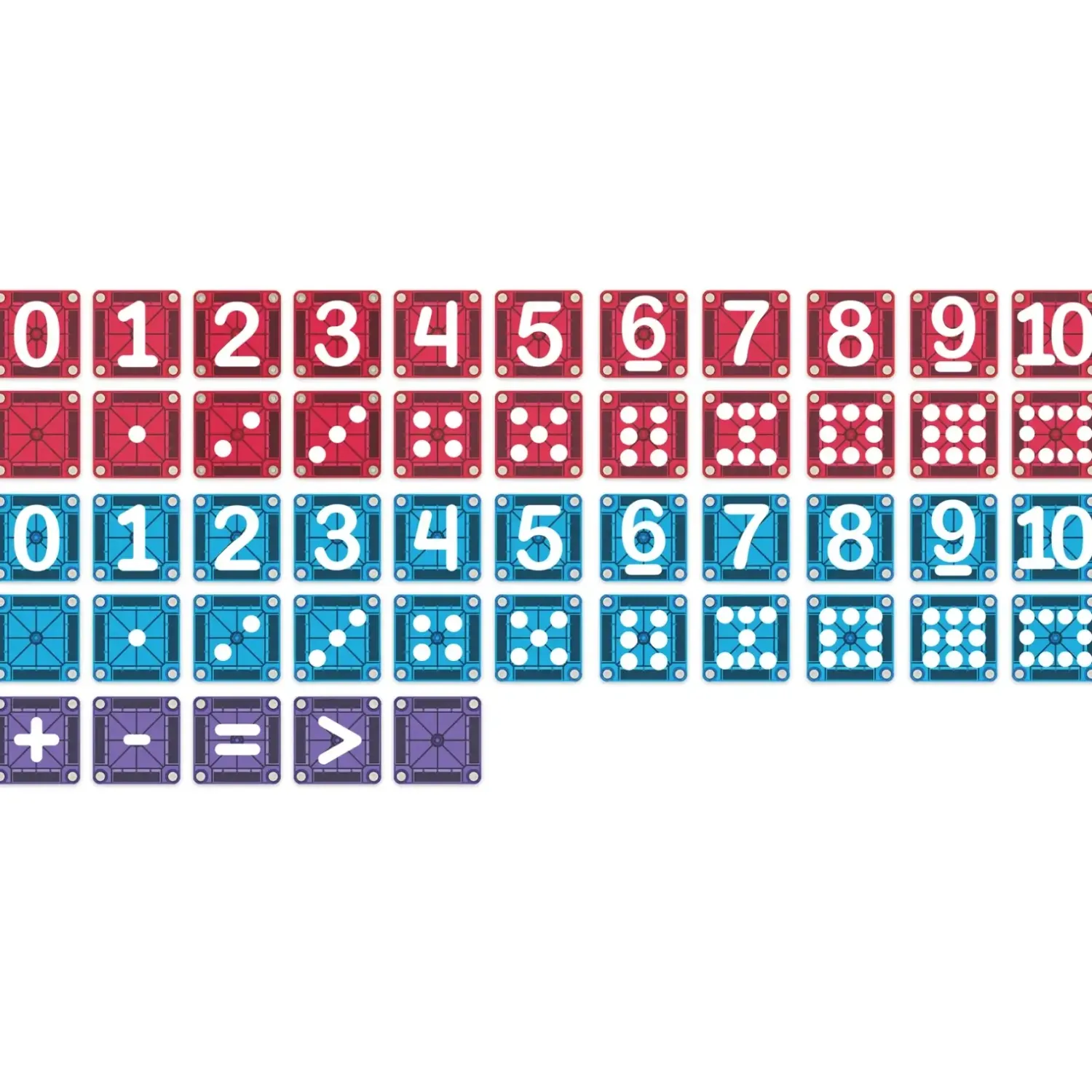 Magna-Tiles Klocki Magnetyczne Learn Numbers 56 el.
