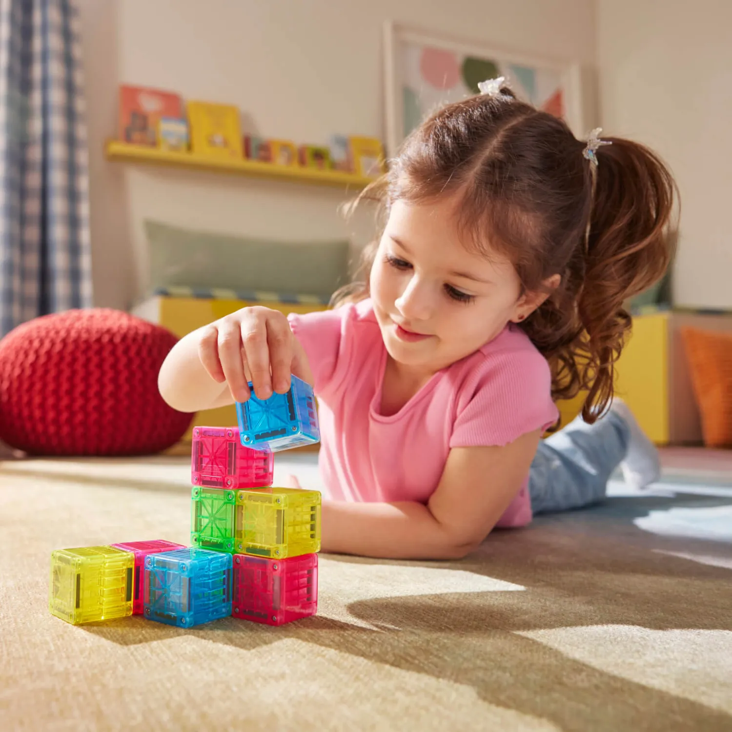 Magna-Tiles Klocki Magnetyczne microMAGS Cubes, 9 el.