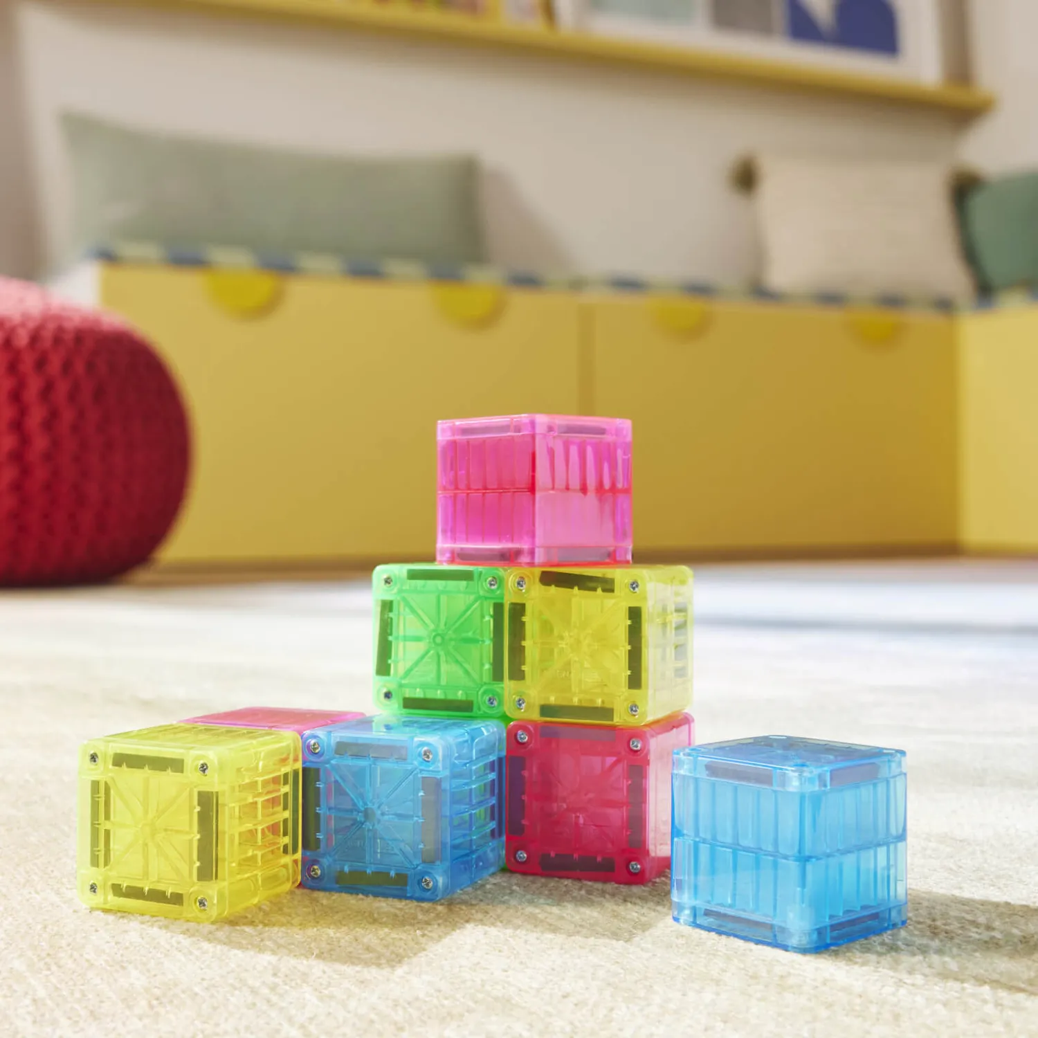 Magna-Tiles Klocki Magnetyczne microMAGS Cubes, 9 el.