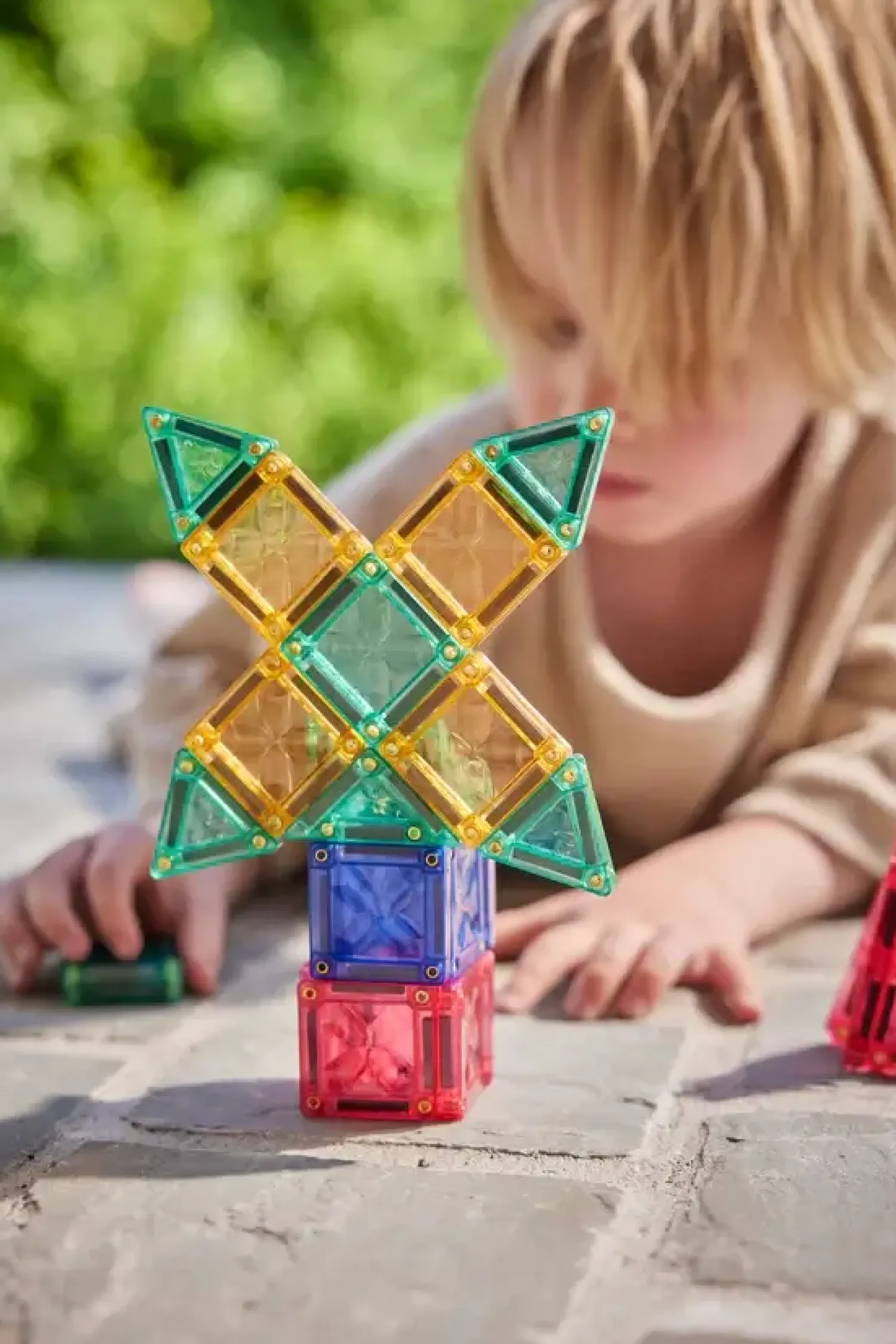 Cleverclixx Klocki magnetyczne Mini Tiles Pack Pastel 28 el.