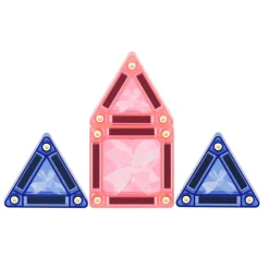 Cleverclixx Klocki magnetyczne Mini Tiles Pack Pastel 28 el.