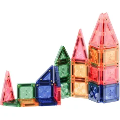 Cleverclixx Klocki magnetyczne Mini Tiles Pack Pastel 28 el.