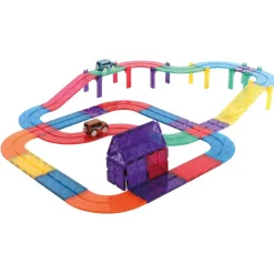 Cleverclixx Klocki magnetyczne Race Track Intense - 65 el.