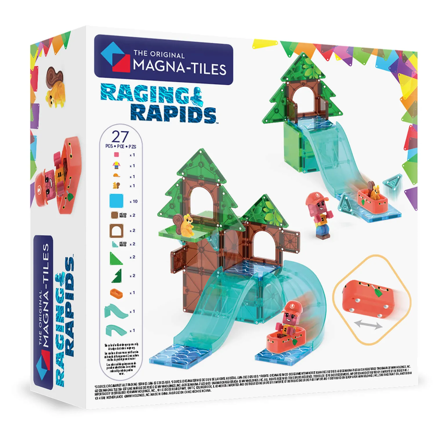 Magna-Tiles Klocki Magnetyczne Raging Rapids, 27 el.