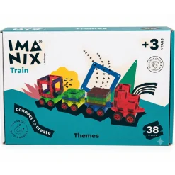 Magna-Tiles Klocki magnetyczne TRAIN 38 el.
