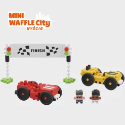 Marioinex Klocki Mini Waffle City Wyścig 80el.