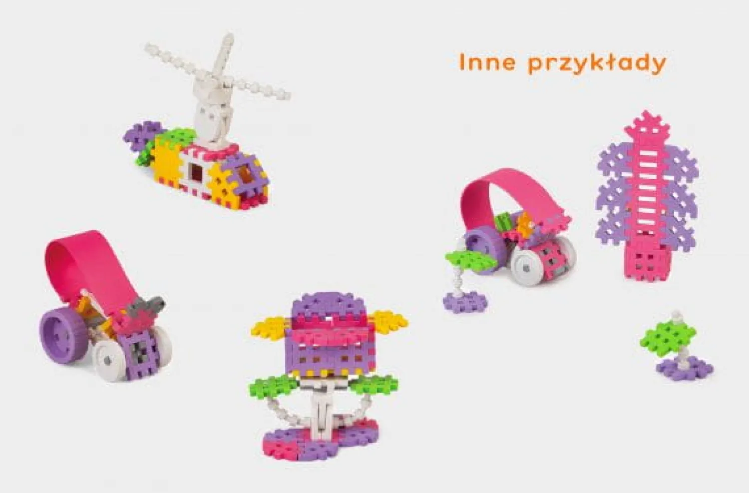 Marioinex Klocki waffle MINI konstruktor dziewczynka 70 szt.