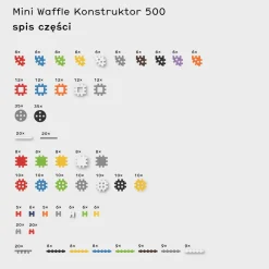 Marioinex Klocki Waffle MINI Konstruktor 500 szt.